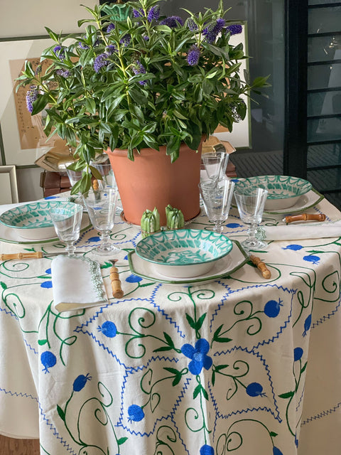 Pomegranate Suzani Tablecloth